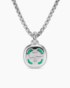 Albion® Pendant Sterling Silver with Lagoon Orchid and Diamonds, 11mm