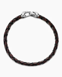 Armory® Bracelet Brown Leather with Sterling Silver, 10.7mm