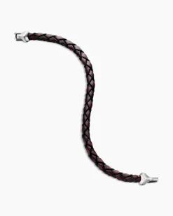 Armory® Bracelet Brown Leather with Sterling Silver, 10.7mm