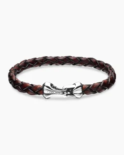Armory® Bracelet Brown Leather with Sterling Silver, 10.7mm