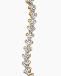 Armory® Link Bracelet 18K Yellow Gold with Diamonds, 9.5mm