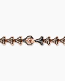 Armory® Necklace 18K Rose Gold with Cognac Diamonds, 7.5mm