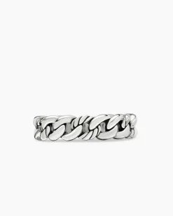 Belmont® Curb Link Band Ring Sterling Silver, 5mm