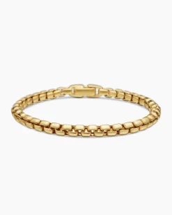 Box Chain Bracelet 18K Yellow Gold, 5mm