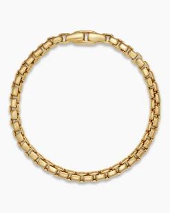 Box Chain Bracelet 18K Yellow Gold, 5mm