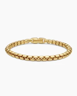 Box Chain Bracelet 18K Yellow Gold, 5mm