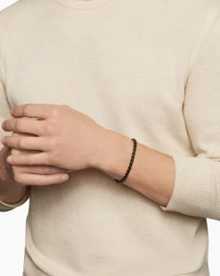 Box Chain Bracelet Stainless Steel with 14K Yellow Gold, 5mm