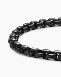 Box Chain Bracelet Stainless Steel with 14K Yellow Gold, 5mm
