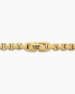 Box Chain Necklace 18K Yellow Gold, 5mm