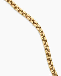 Box Chain Necklace 18K Yellow Gold, 1.7mm