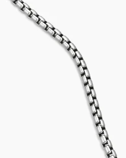 Box Chain Necklace Sterling Silver, 5.2mm