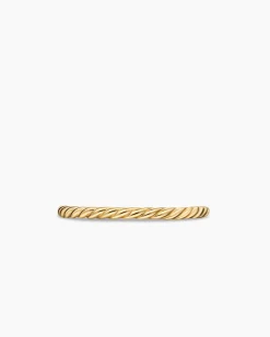 Cable Band Ring 18K Yellow Gold, 1.7mm