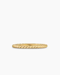 Cable Band Ring 18K Yellow Gold, 1.7mm