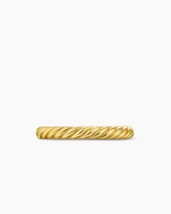 Cable Band Ring 18K Yellow Gold, 2.8mm
