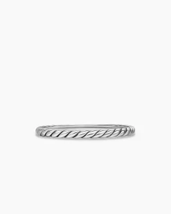 Cable Band Ring Sterling Silver, 1.7mm