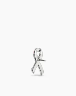 Cable Collectibles® Ribbon Pin Sterling Silver with Pink Enamel, 18mm
