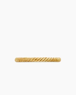 Cable Collectibles® Stack Ring 18K Yellow Gold, 2mm