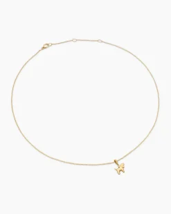 Cable Collectibles® Teen Dog Necklace 18K Yellow Gold with Diamond