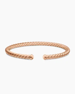 Cable Flex® Bracelet 18K Rose Gold, 4mm