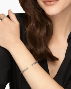 Cable Flex® Bracelet Sterling Silver with 14K Yellow Gold, 4mm