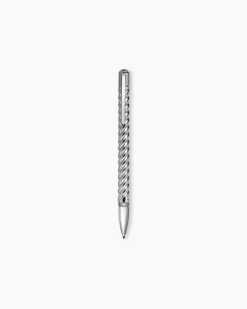 Cable Pen Sterling Silver with Black Onyx