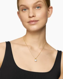 Chatelaine® Pendant Necklace 18K Yellow Gold with Pavé Diamonds, 11mm
