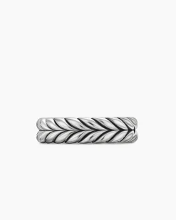 Chevron Band Ring Sterling Silver, 6.2mm