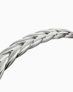 Chevron Cuff Bracelet Sterling Silver, 9mm