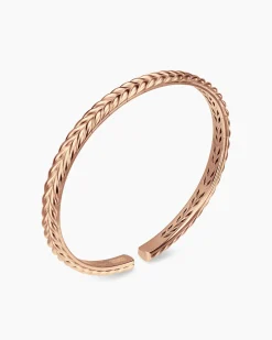 Chevron Flex Bracelet 18K Rose Gold, 5.2mm