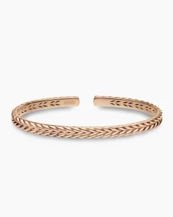 Chevron Flex Bracelet 18K Rose Gold, 5.2mm