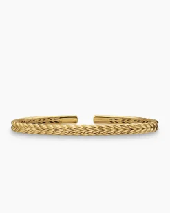 Chevron Flex Bracelet 18K Yellow Gold, 5.2mm