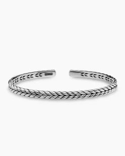 Chevron Flex Bracelet Sterling Silver, 5.2mm
