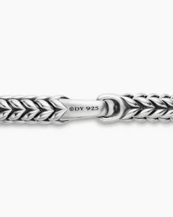 Chevron Station Bracelet Sterling Silver, 8mm