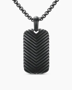 Chevron Tag Black Titanium, 34mm