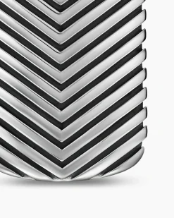 Chevron Tag Sterling Silver, 34mm