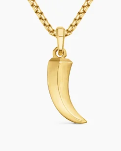 Claw Amulet 18K Yellow Gold, 25mm