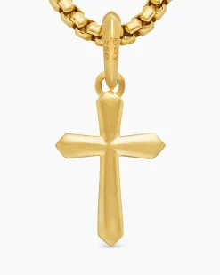Cross Amulet 18K Yellow Gold, 19mm