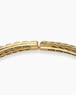 Crossover Trio Collar Necklace 18K Yellow Gold with Diamonds, 16.5mm