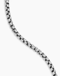 Cross Station Necklace Sterling Silver with 14K Yellow Gold, 3.6mm
