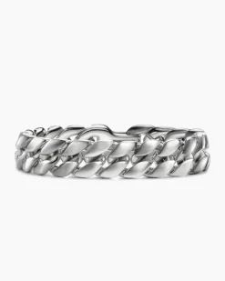Curb Chain Bracelet Platinum, 14.5mm