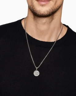 Dragon Amulet Sterling Silver, 21mm