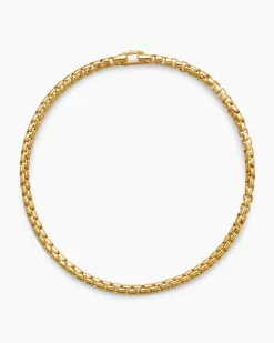 DY Bel Aire Box Chain Bracelet 18K Yellow Gold, 2.7mm