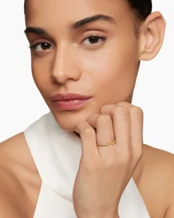 DY Cable Band Ring 18K Yellow Gold, 2mm