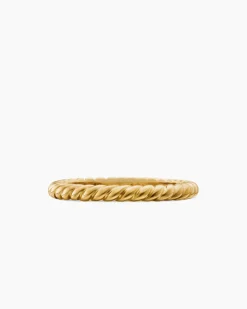 DY Cable Band Ring 18K Yellow Gold, 2.45mm
