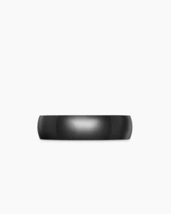 DY Classic Band Ring Black Titanium, 6mm