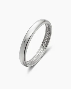 DY Classic Band Ring 18K White Gold, 3.5mm