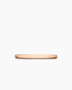 DY Eden Band Ring 18K Rose Gold, 2mm