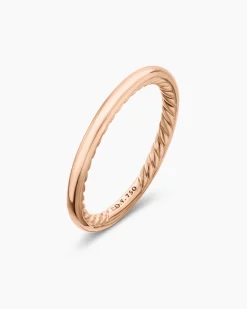 DY Eden Band Ring 18K Rose Gold, 2mm