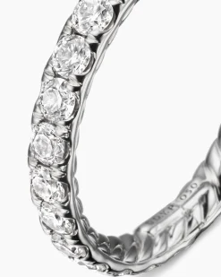 DY Eden Band Ring Platinum with Diamonds, 2.8mm