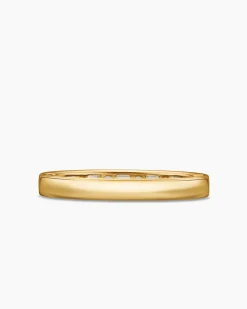 DY Eden Partway Alternating Diamond Band Ring 18K Yellow Gold with Diamonds, 2.8mm